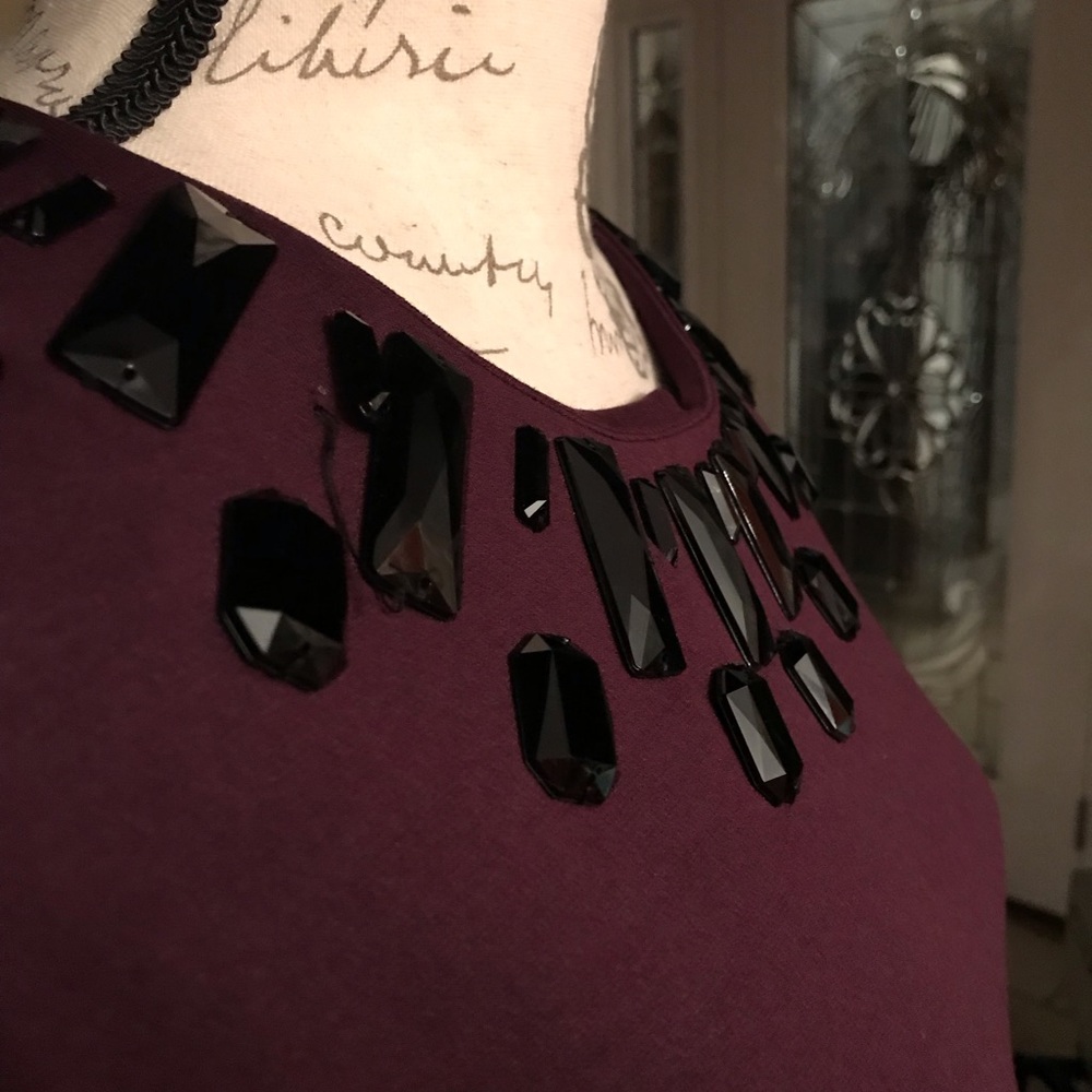 NWT Dana Bachman jeweled dress - Picture 3 of 7